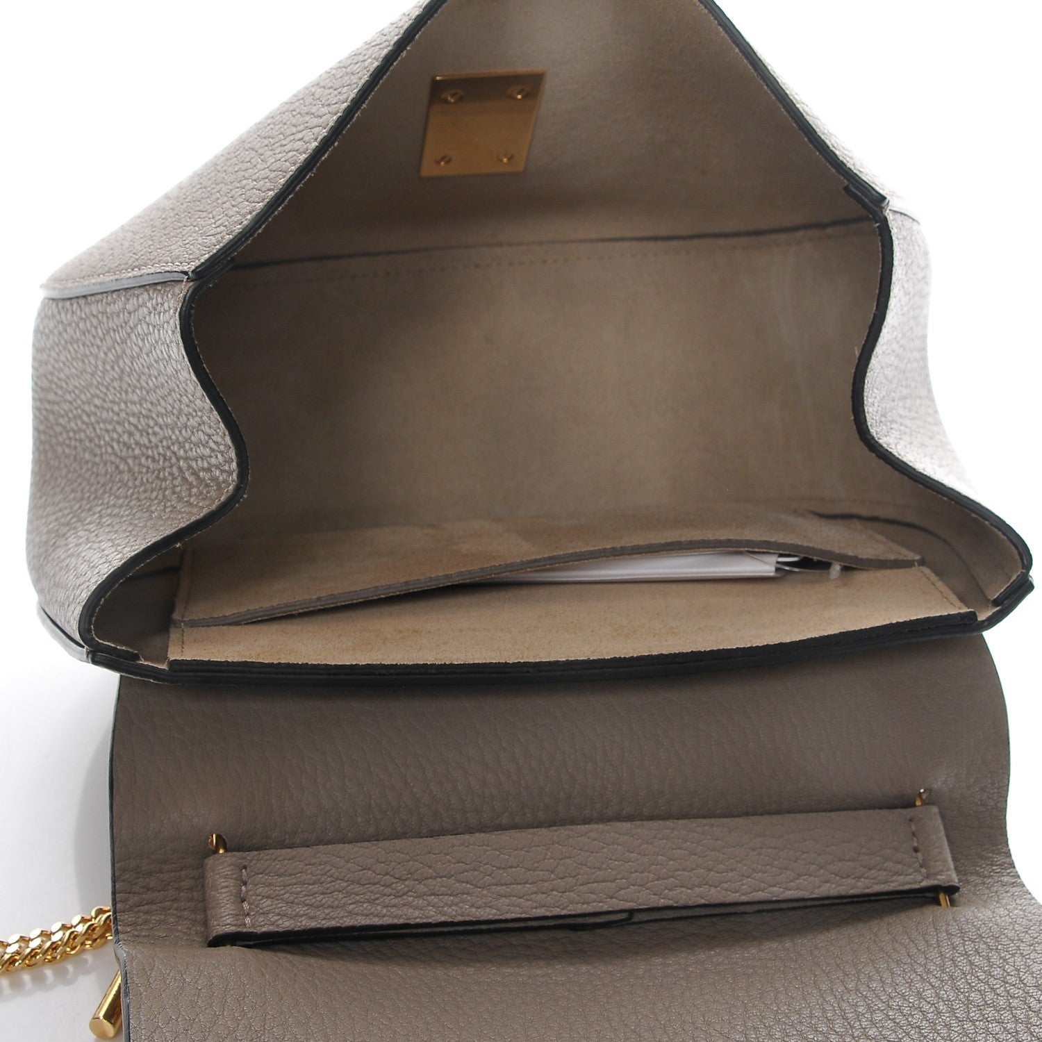 Chloe Grained Lambskin Drew Shoulder Bag Motty Grey 5 of 8