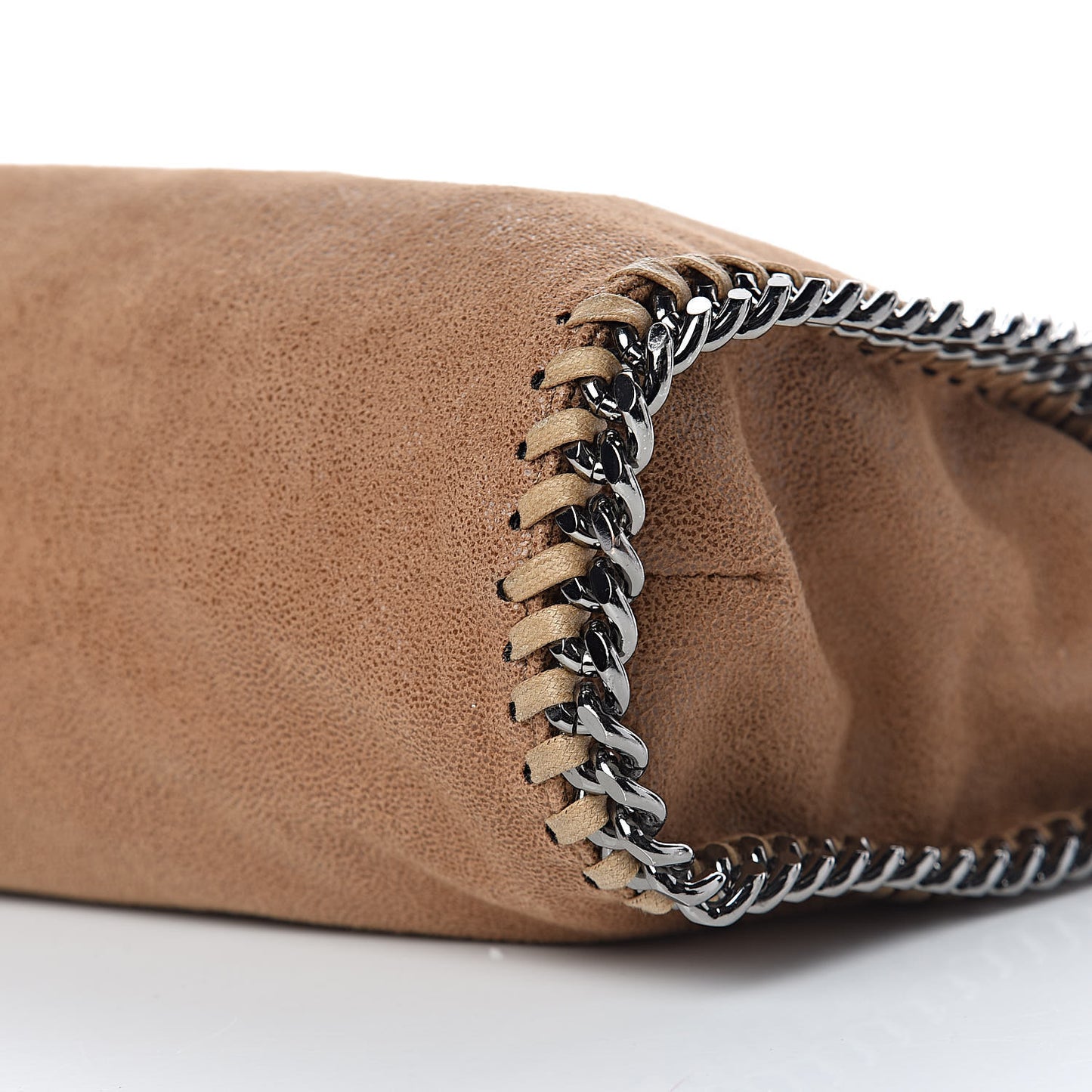 Shaggy Deer Falabella Fold Over Tote Camel