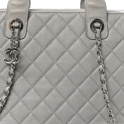 Chanel Caviar Quilted Large Urban Companion Top Handle Shopping Tote Grey 8 of 13