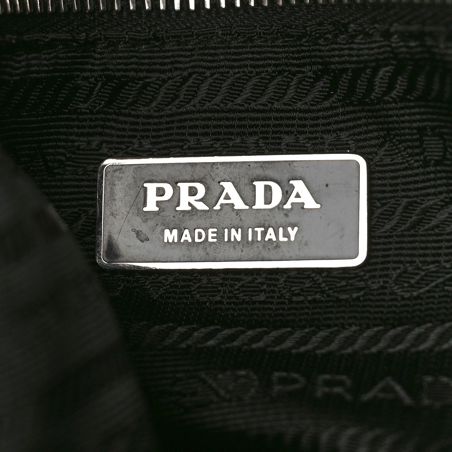 Prada Calfskin Tessuto Nylon Easy Shoulder Bag Black 6 of 10