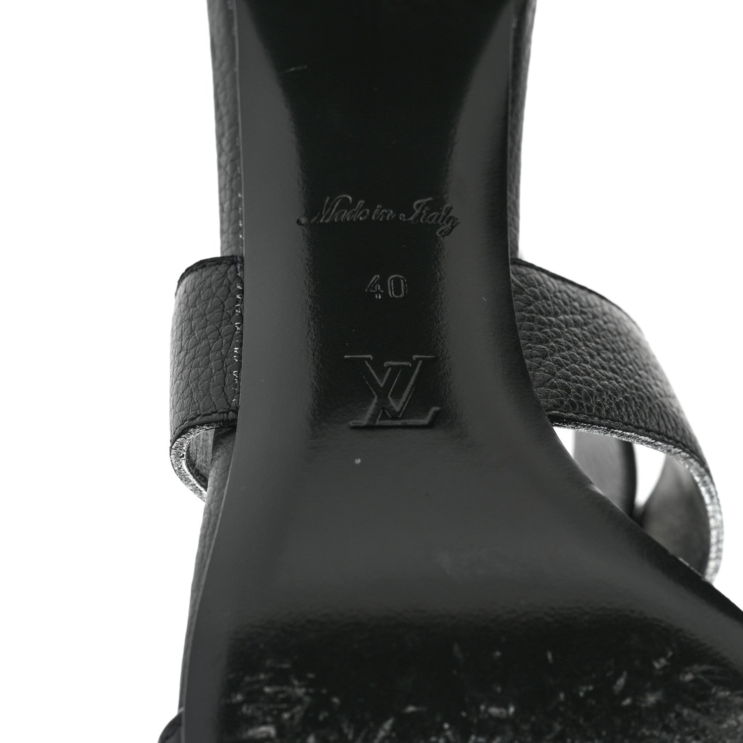 Louis Vuitton Calfskin Horizon Sandals 40 Black 6 of 9