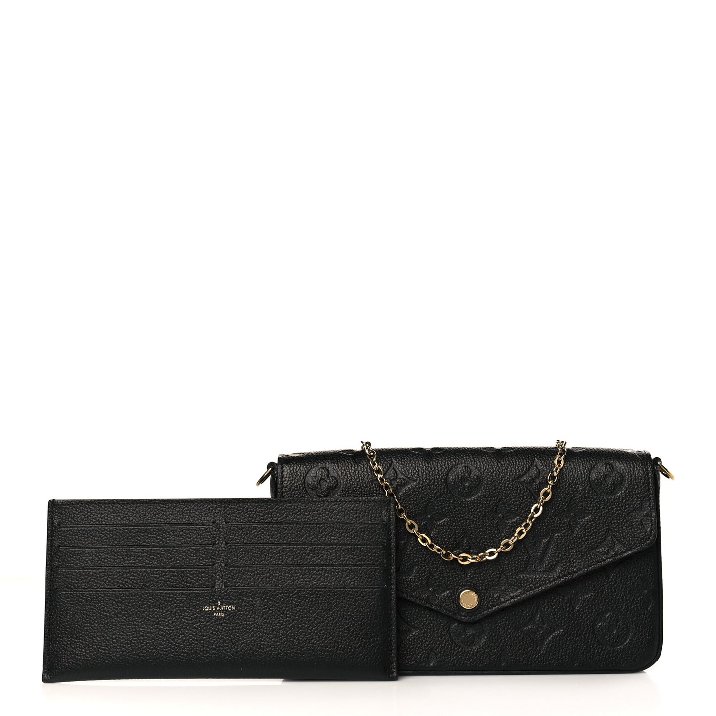Empreinte Pochette Felicie Chain Wallet Black