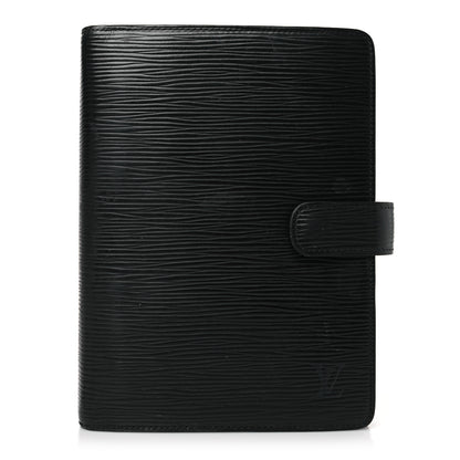 Louis Vuitton Epi Medium Ring Agenda Cover Black 1 of 8