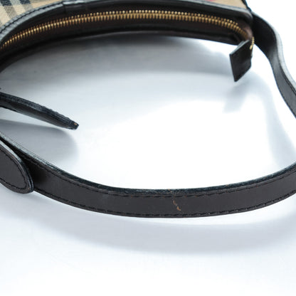 Burberry Haymarket Check Small Hobo Chocolate 8 of 8