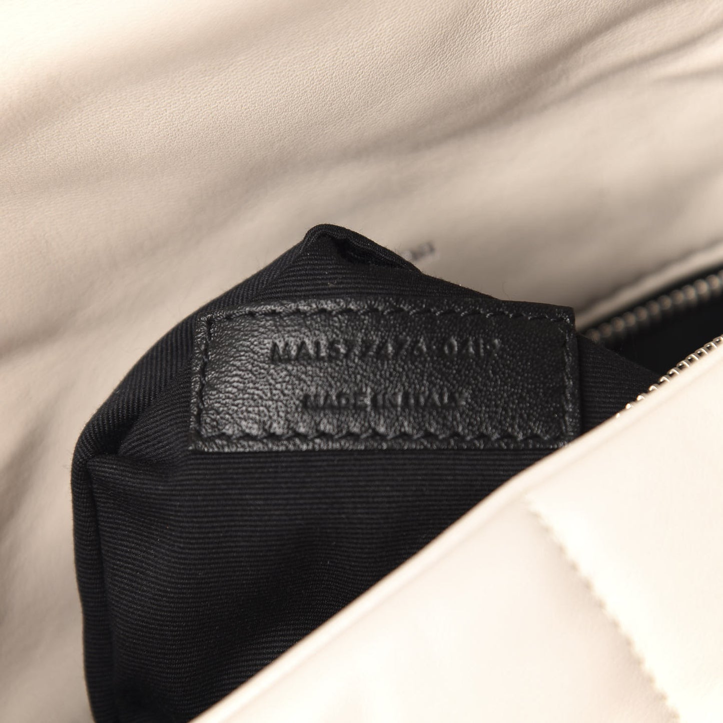 Lambskin Quilted Small Loulou Puffer Monogram Chain Satchel Blanc Vintage