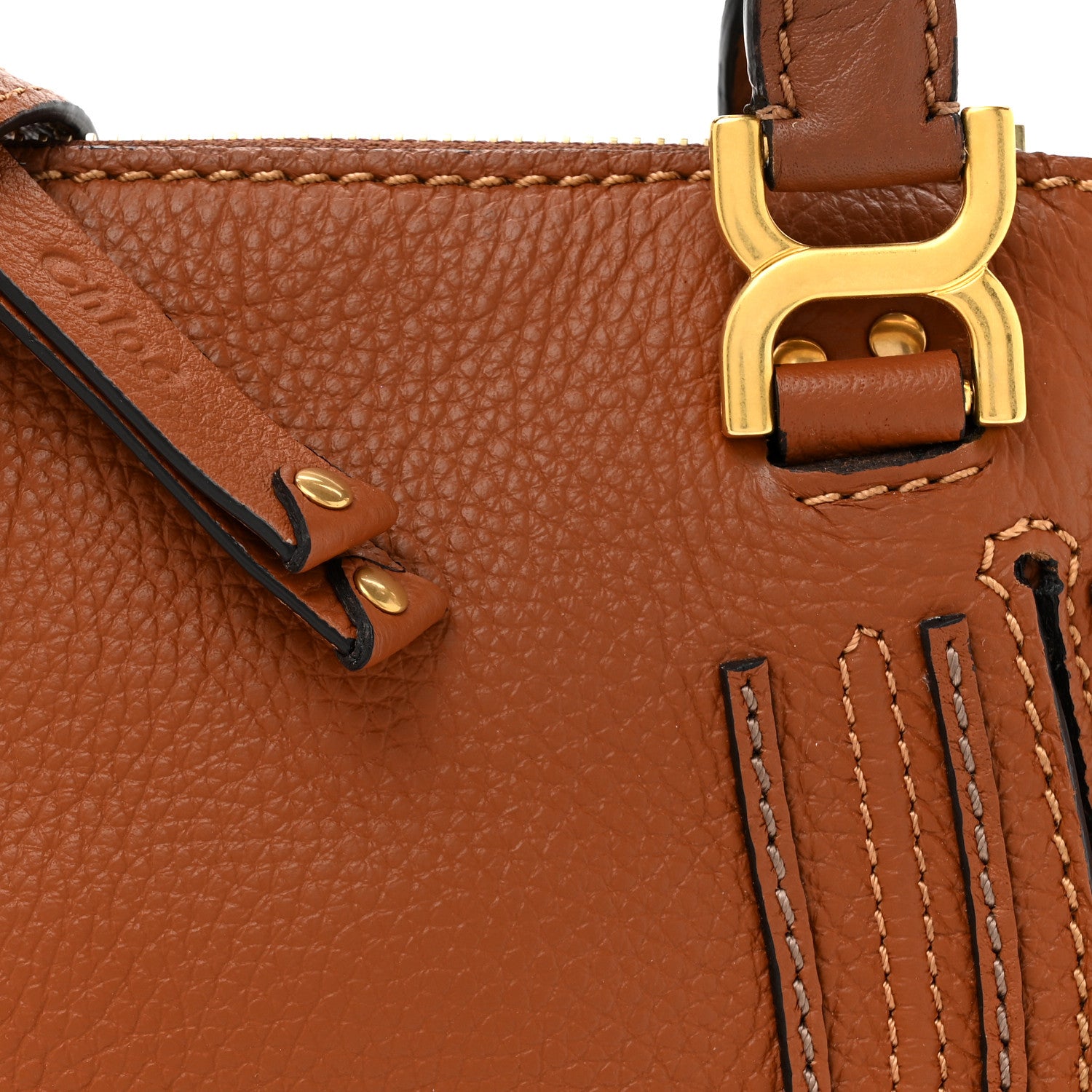 Chloe Calfskin Mini Marcie Satchel Tan 8 of 11