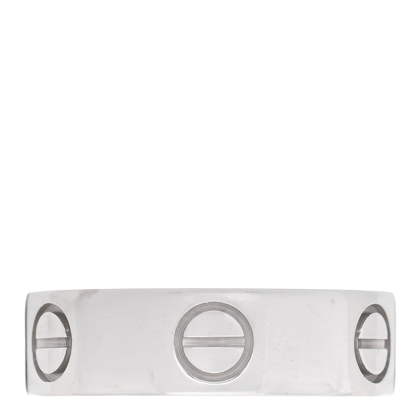 18K White Gold 5.5mm LOVE Ring 51 5.75