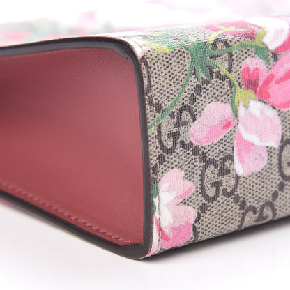 Gucci GG Supreme Monogram Blooms Large Cosmetic Case Beige Multicolor Dry Rose 8 of 10