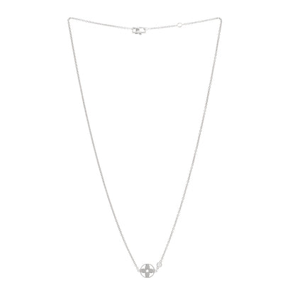 Louis Vuitton 18K White Gold Diamond Idylle Blossom Pendant Necklace 3 of 5