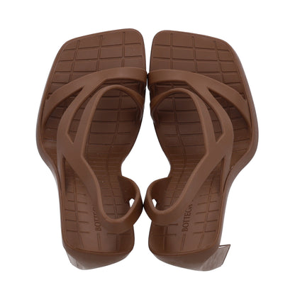 Bottega Veneta Rubber Jimbo Slingback Sandals 40 Brown 2 of 9