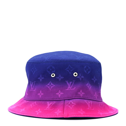 Louis Vuitton Monogram Illusion Reversible Bucket Hat Pink Purple 7 of 15