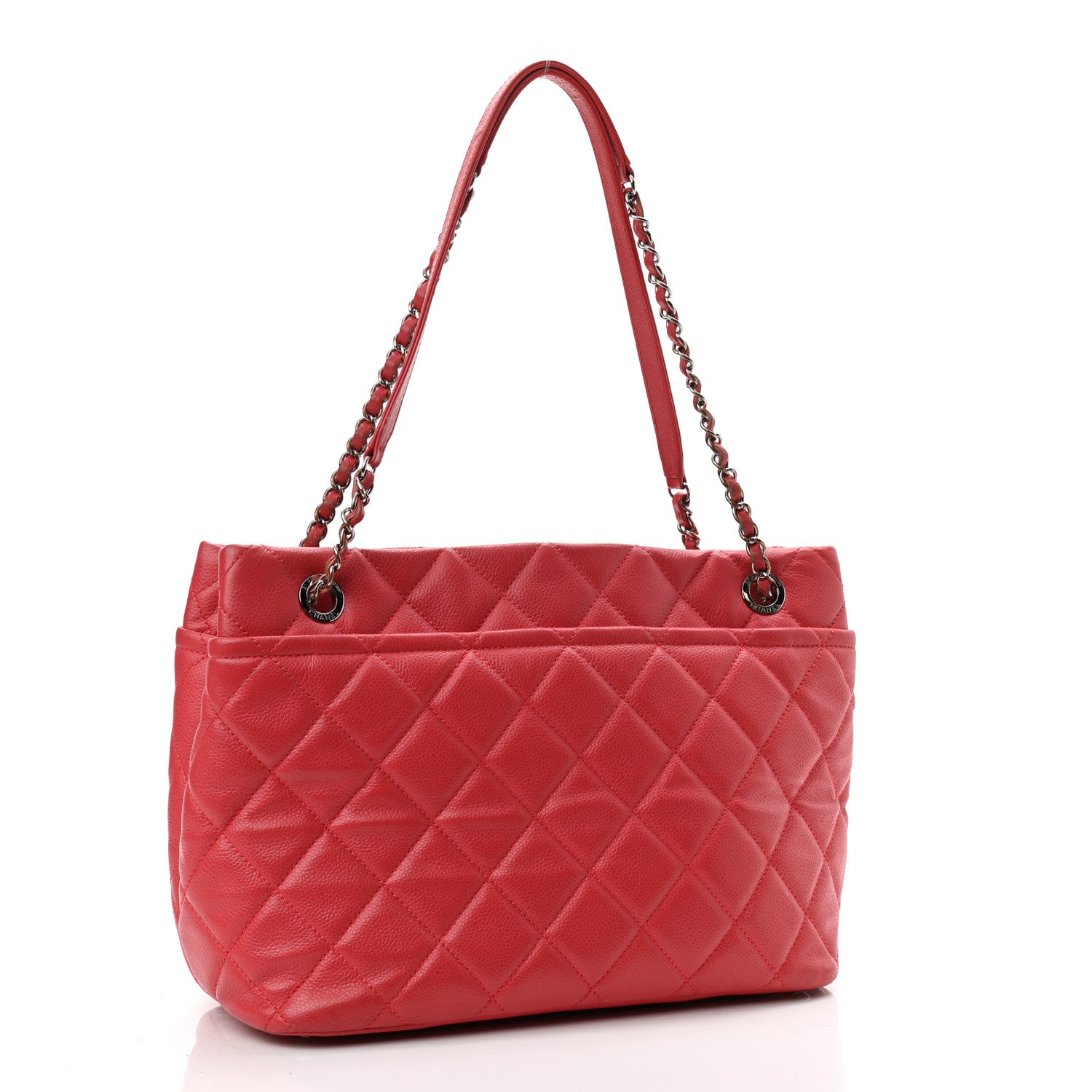 Chanel Caviar Quilted Timeless CC Soft Tote Pink 3 of 12