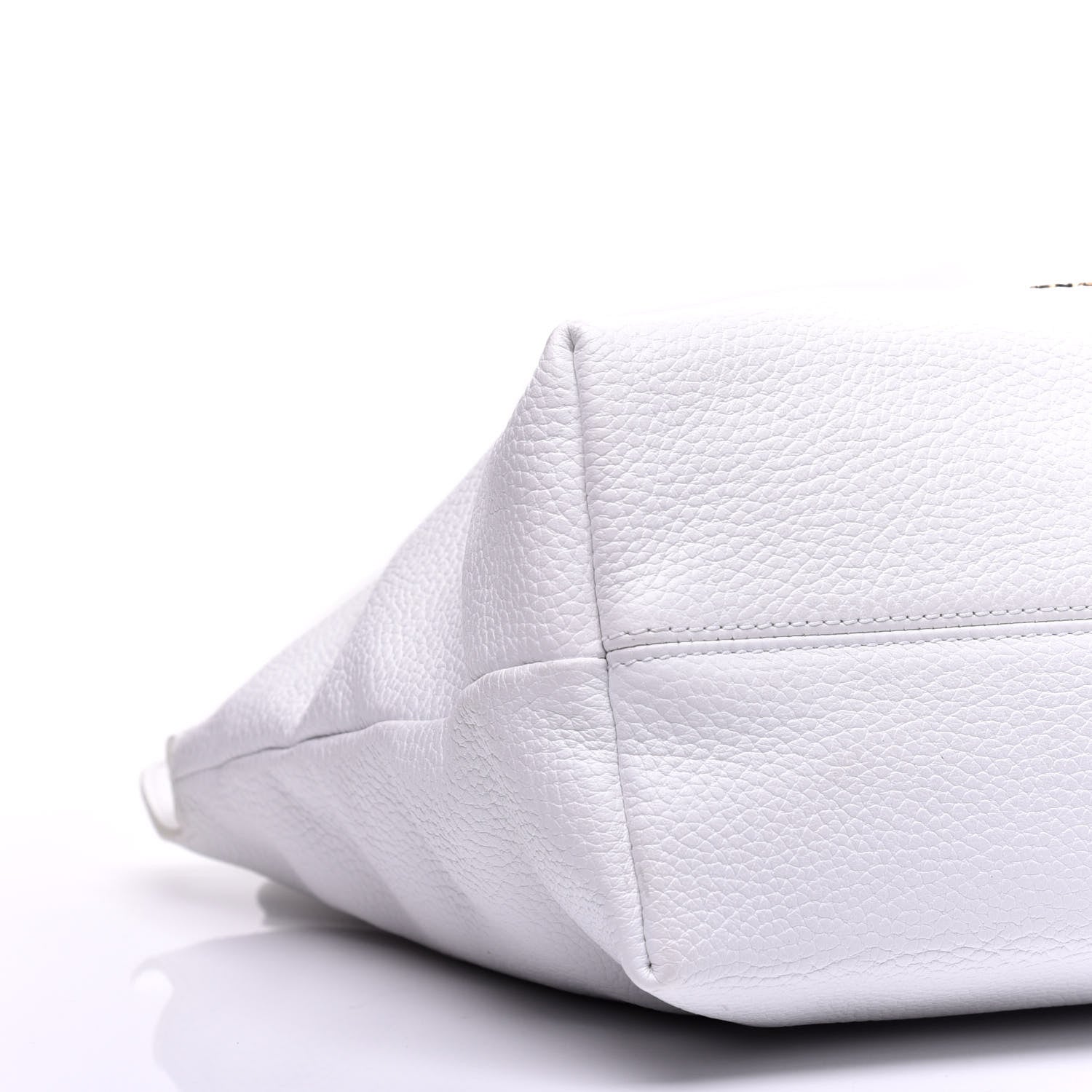Burberry London Grainy Calfskin Medium Baynard Tote White 7 of 8