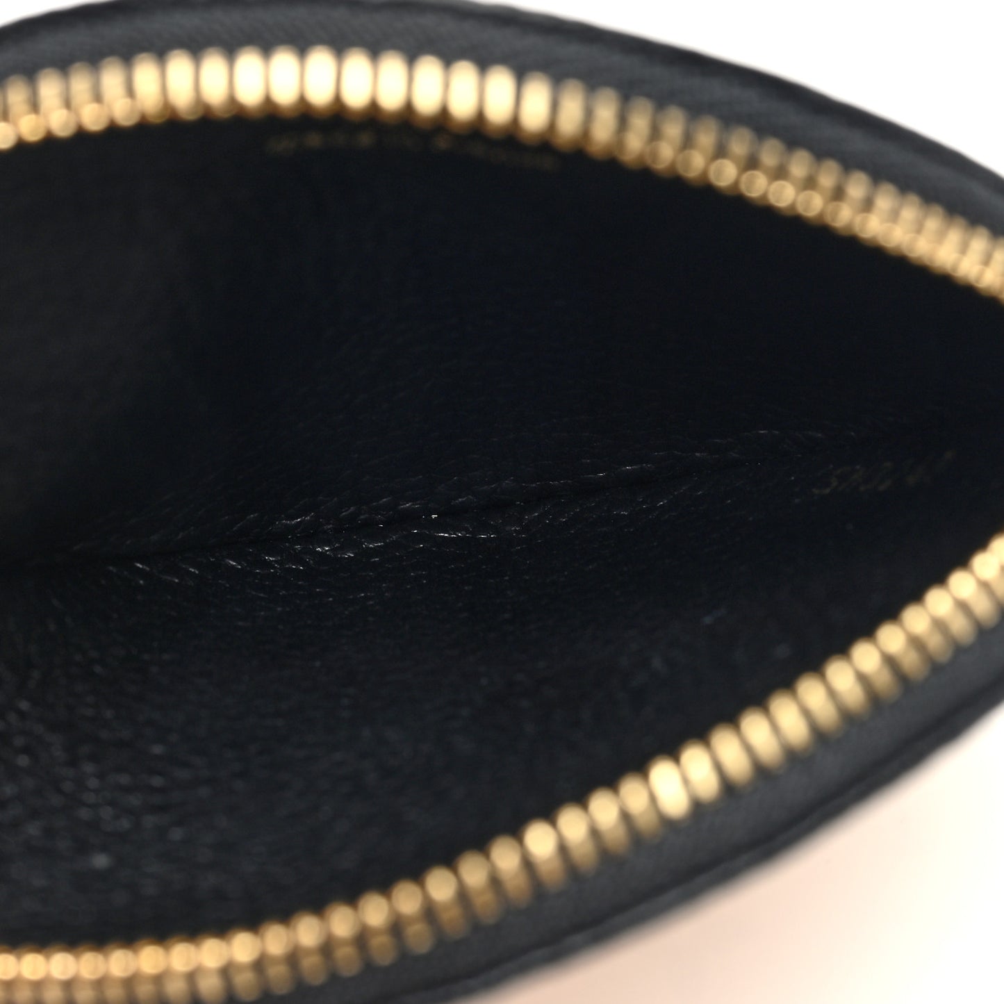 Empreinte Round Coin Purse Cream Black