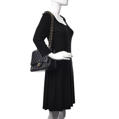 Chanel Caviar Quilted Jumbo Single Flap Black 2 of 12