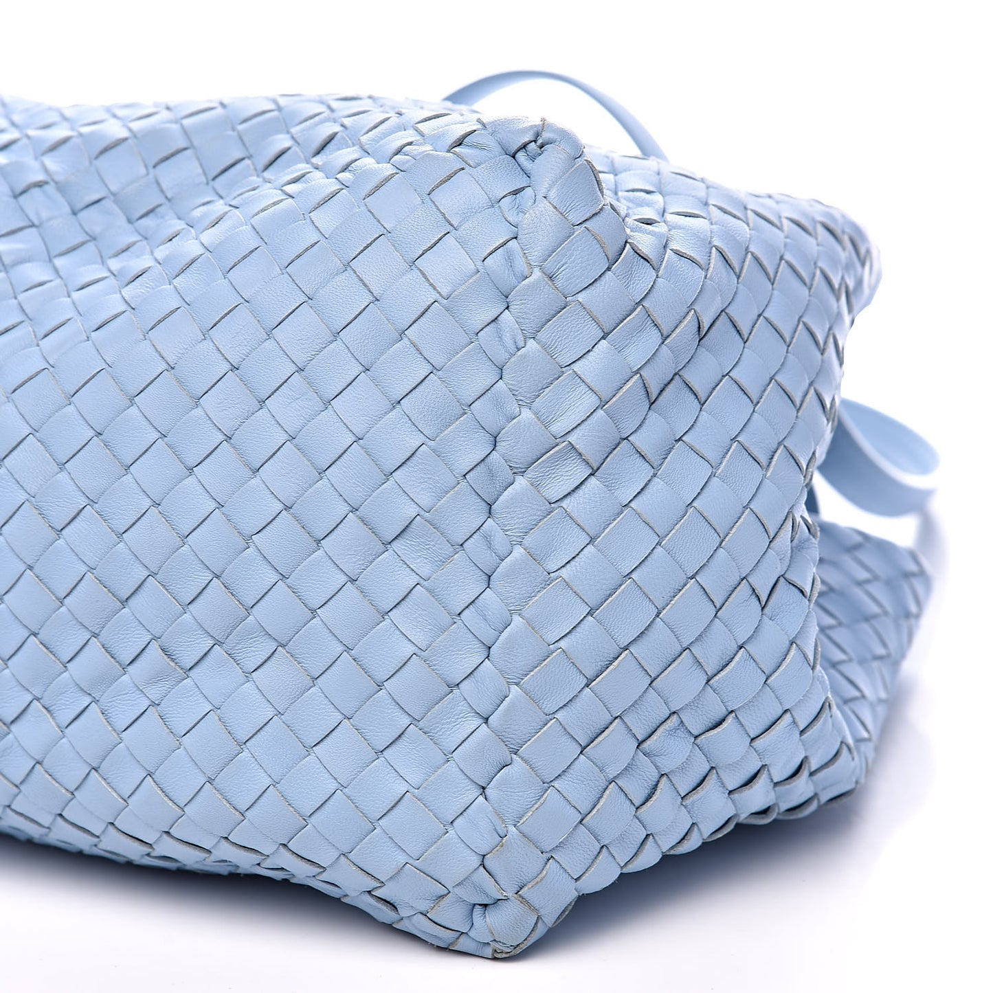 Intrecciato Medium A Shape Seamless Tote Topazio