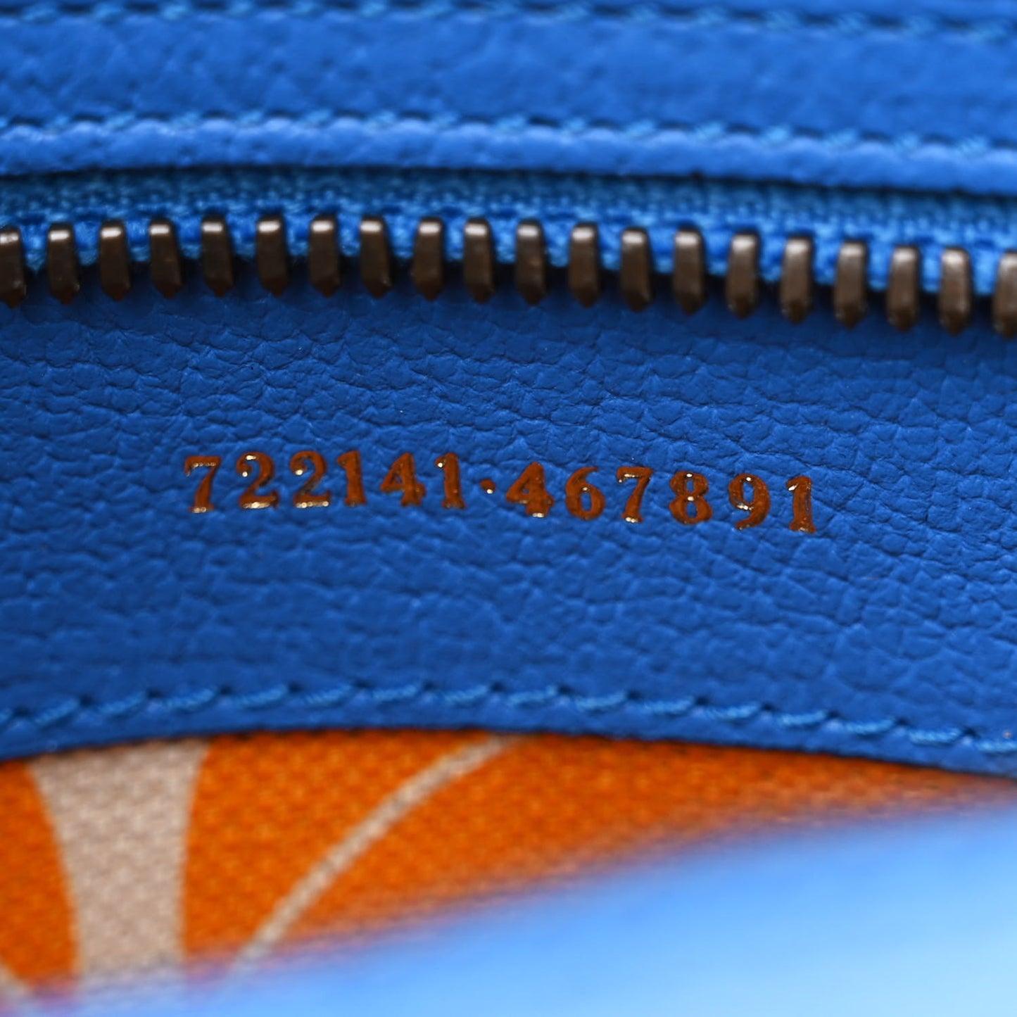 X ADIDAS Textured Dollar Calfskin Belt Bag Blue