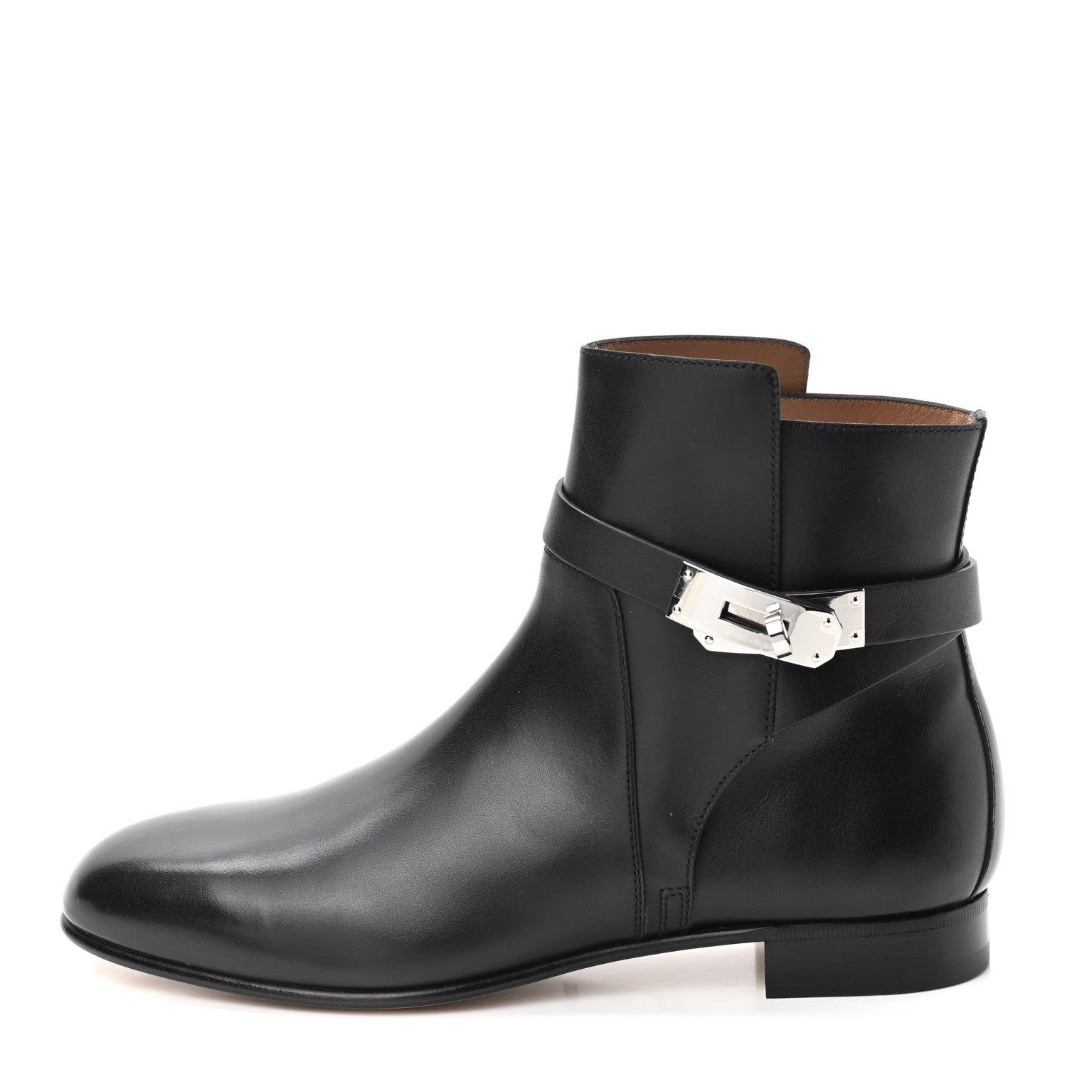 Hermes Calfskin Neo Low Boots 38 Black 1 of 9
