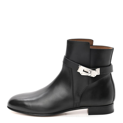 Hermes Calfskin Neo Low Boots 38 Black 1 of 9
