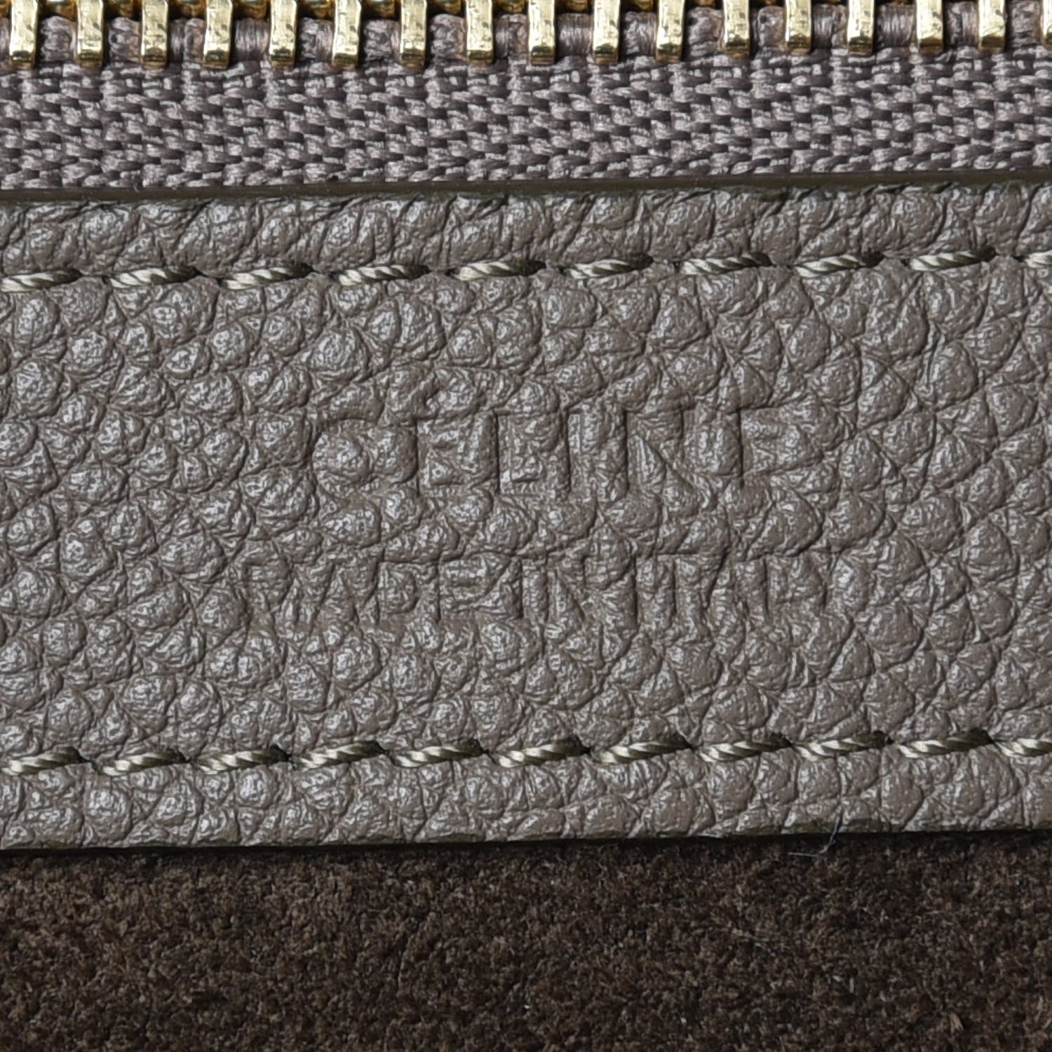Celine Soft Grained Calfskin Small Belt Cabas Phantom Taupe 8 of 9
