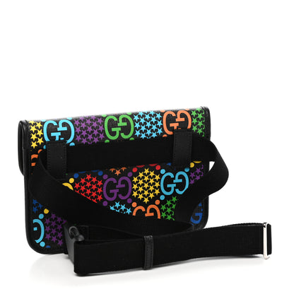 Gucci GG Supreme Monogram Psychedelic Slim Belt Bag Black 3 of 10