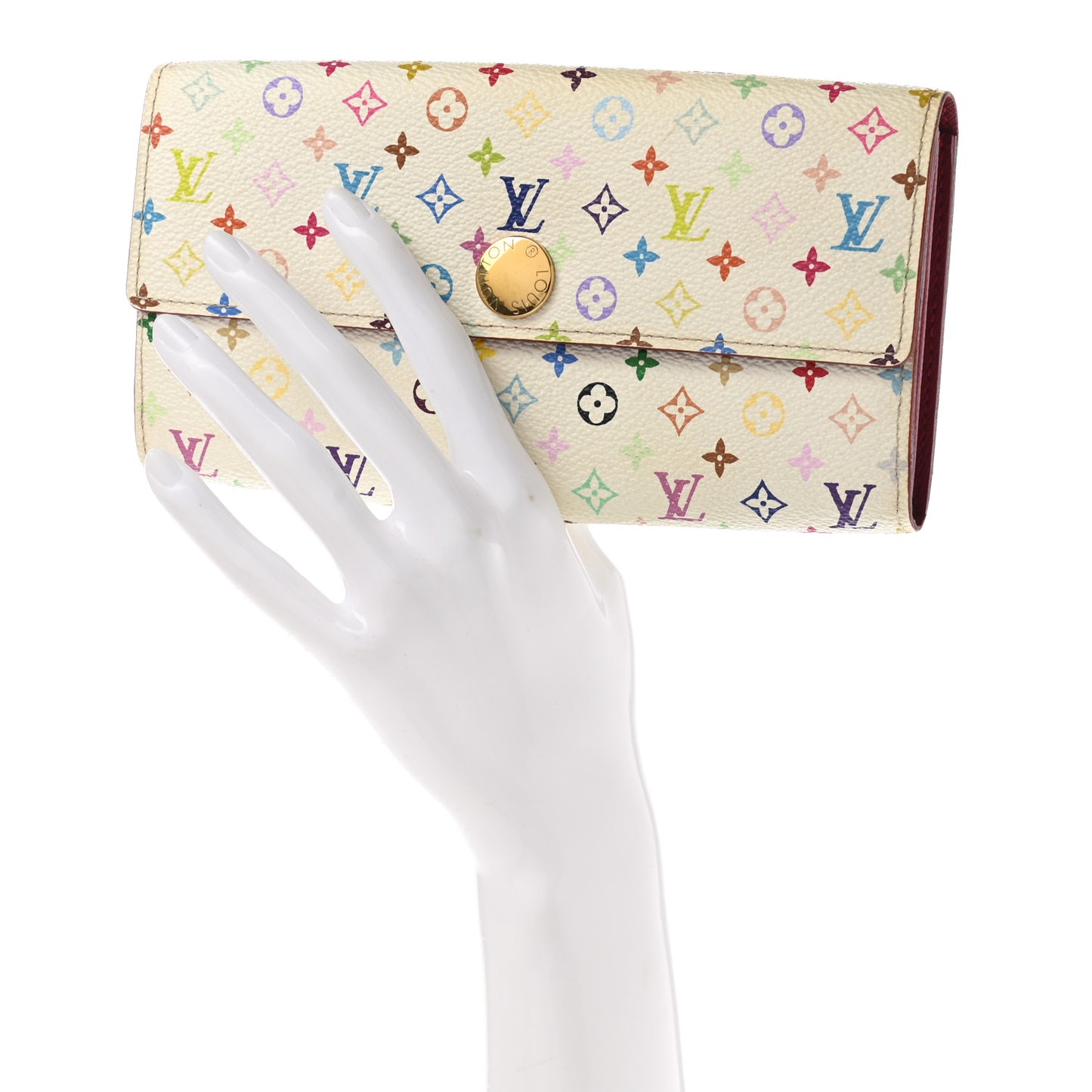 Monogram Multicolor Sarah Wallet White Eglantine