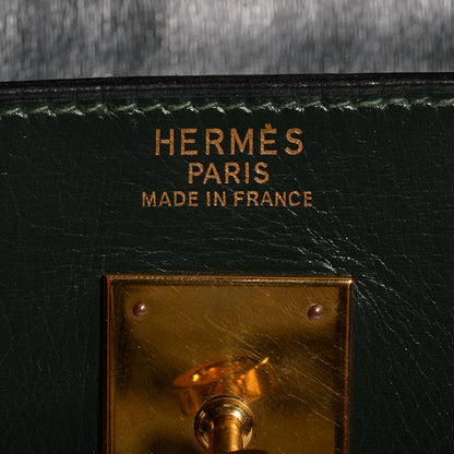 Hermes Box Kelly Retourne 35 Vert Fonce 16 of 20