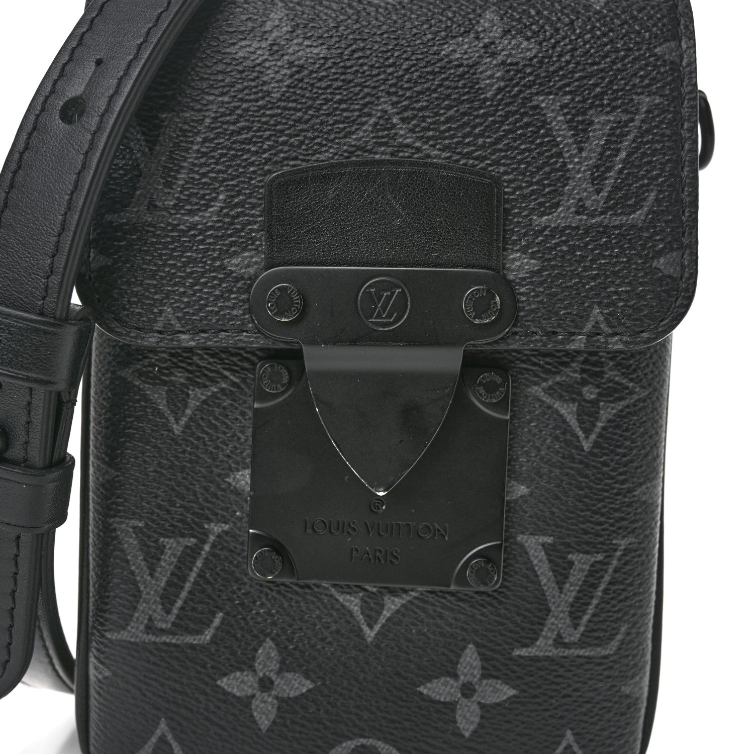 Louis Vuitton Monogram Eclipse S Lock Wearable Wallet 7 of 9
