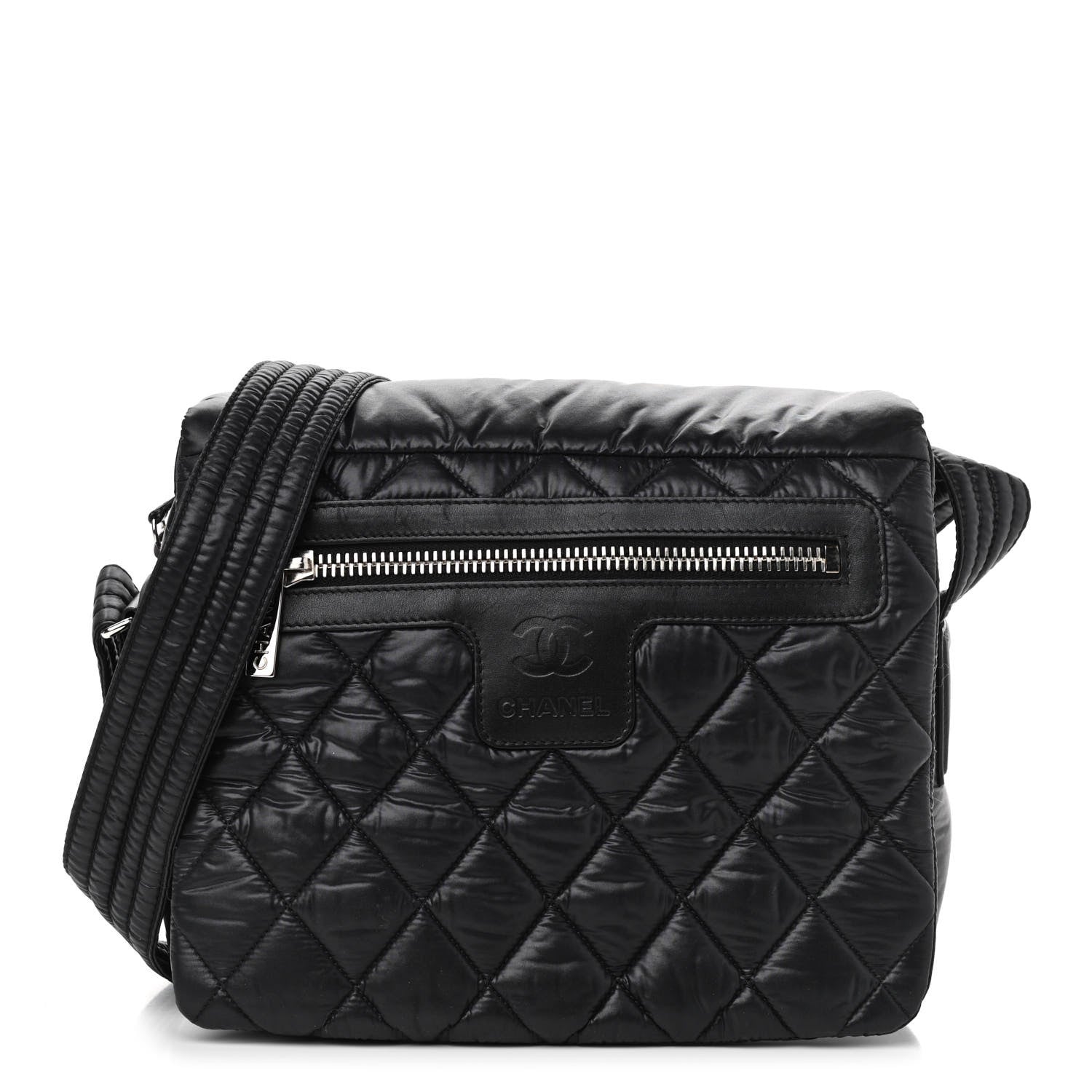 Chanel Nylon Small Coco Cocoon Messenger Bag Black 1 of 10