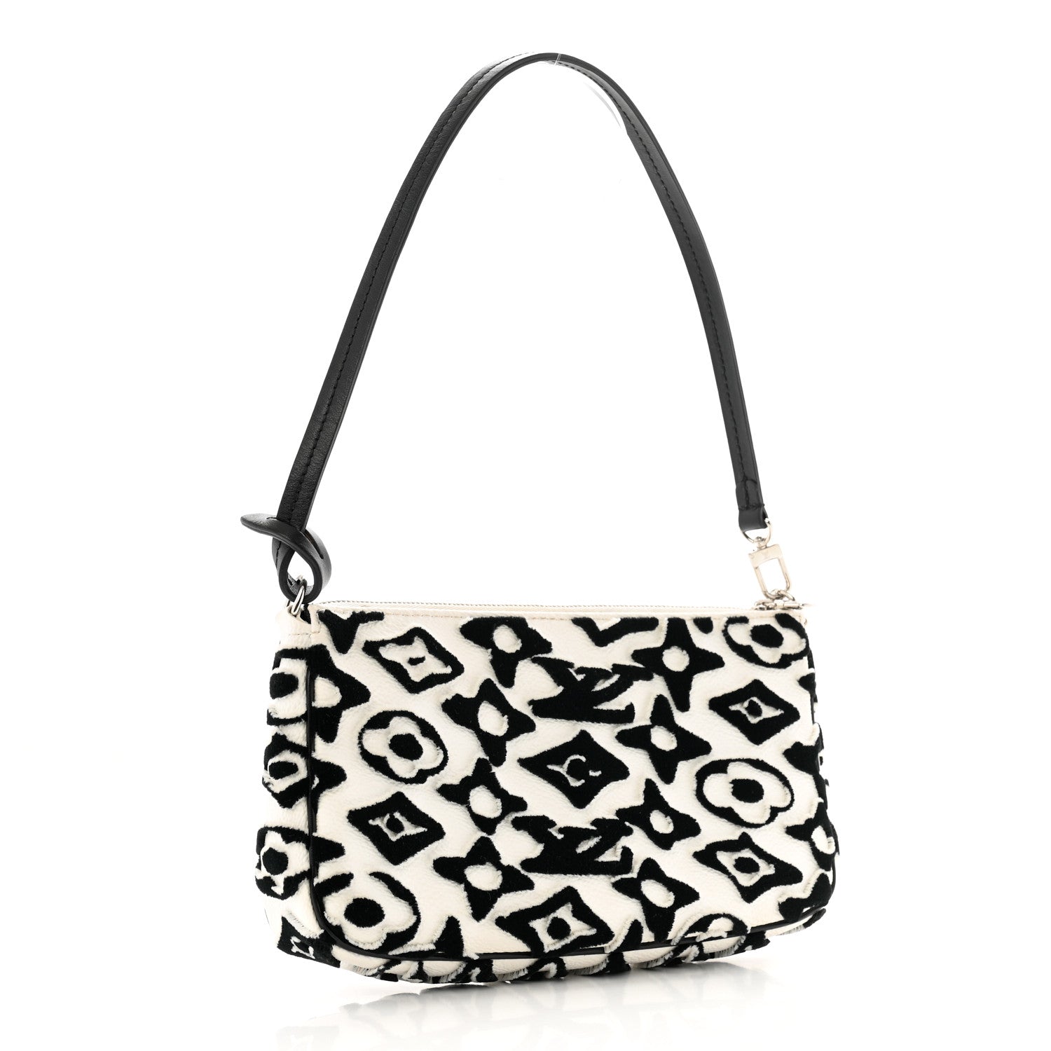 Louis Vuitton X UF Tufted Monogram Pochette Accessories White Black 2 of 12