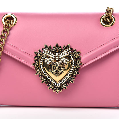 Dolce & Gabbana Smooth Calfskin Mini Devotion Crossbody Bag Rosa 9 of 10