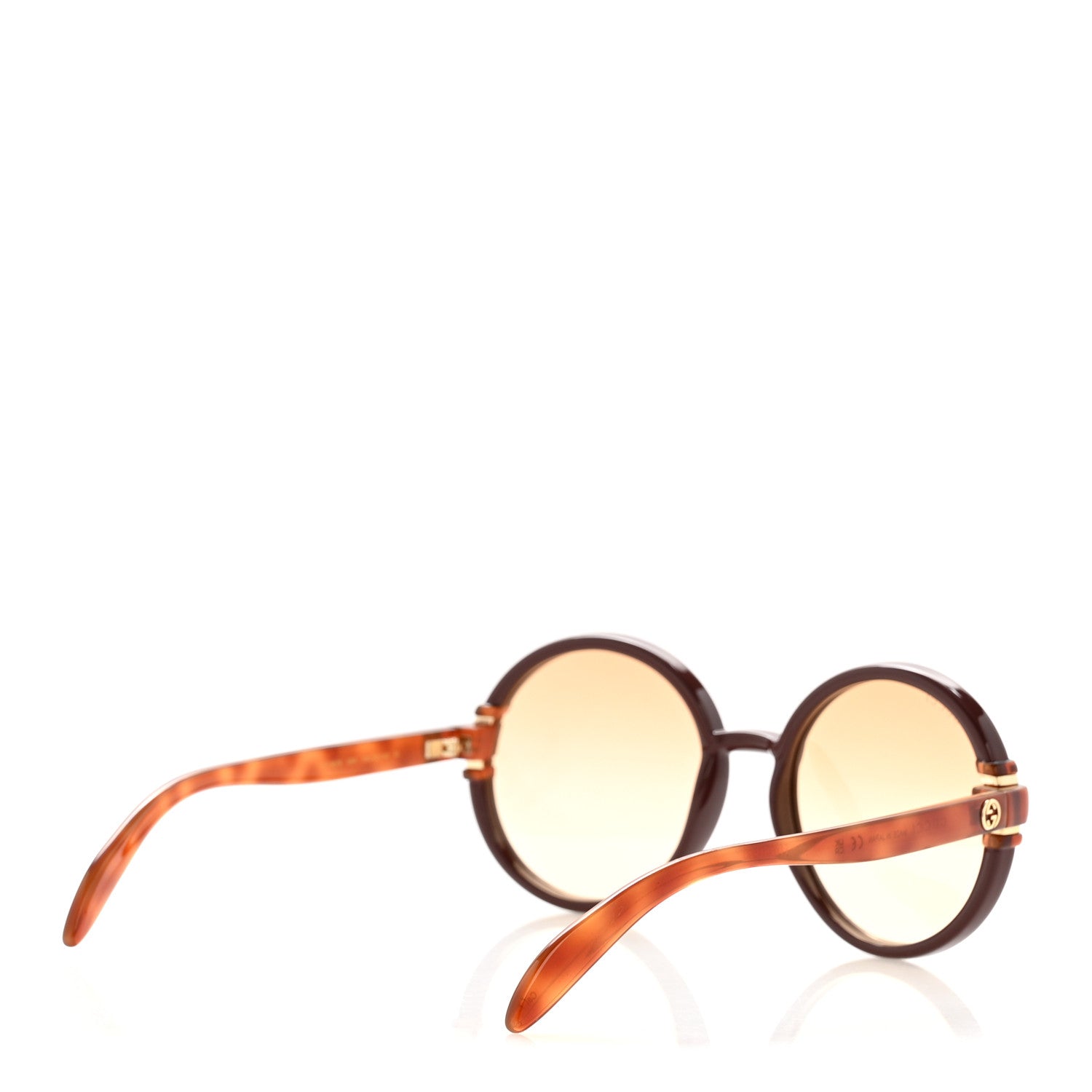 Gucci Acetate Round Sunglasses GG1067S Red Tortoiseshell 4 of 9