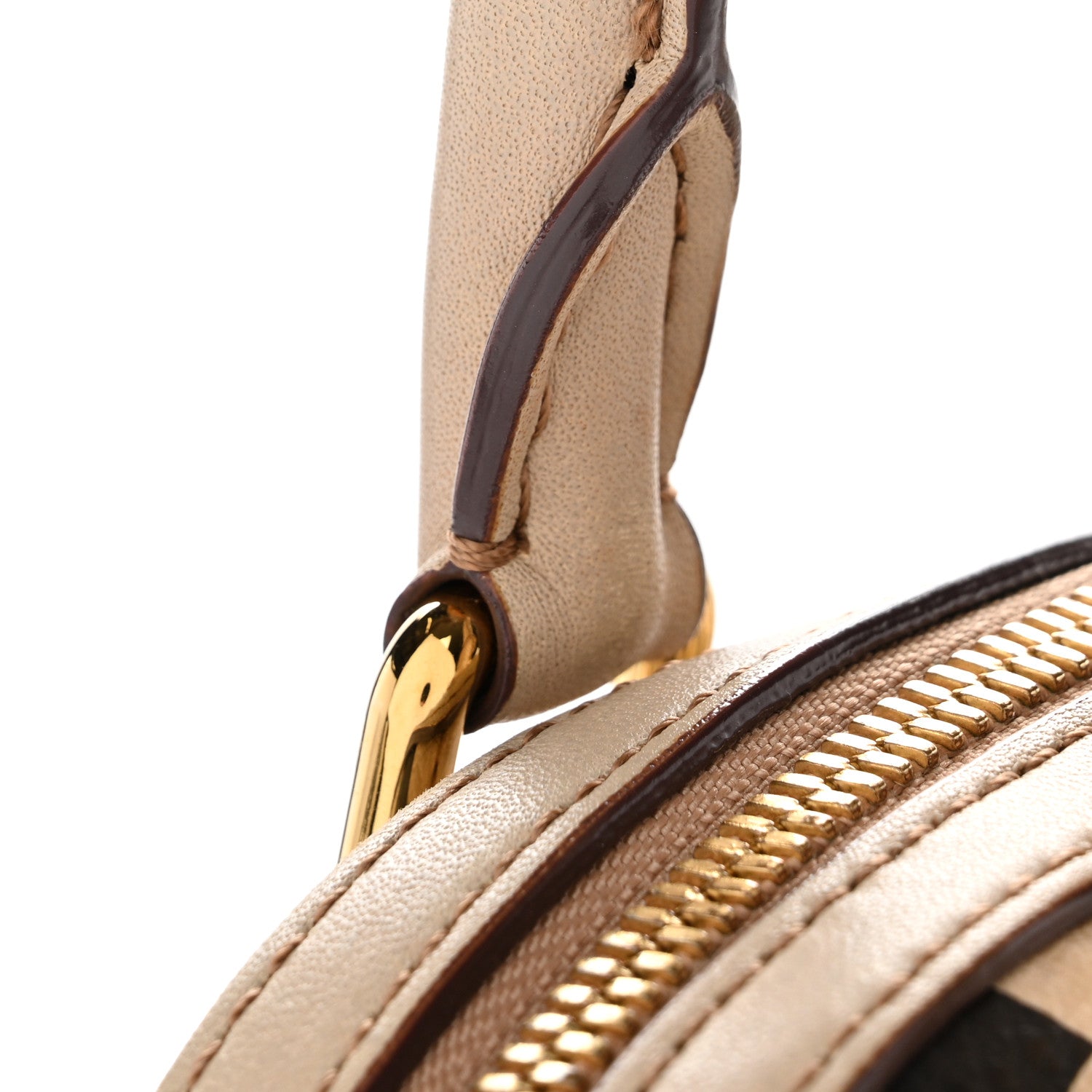 MCM Visetos Boston Bag Beige 1843350 – FASHIONPHILE