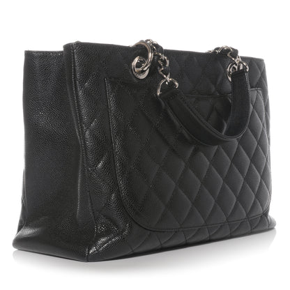 Chanel Caviar Grand Shopping Tote GST Black 3 of 7