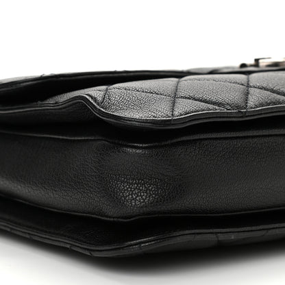 Chanel Goatskin Quilted Large Perfect Edge Flap Black 8 of 9