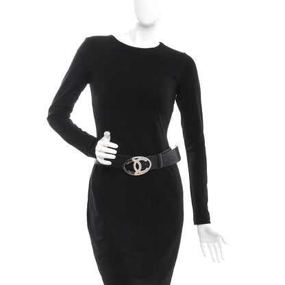 Chanel Calfskin CC Belt 85 34 Black 2 of 9