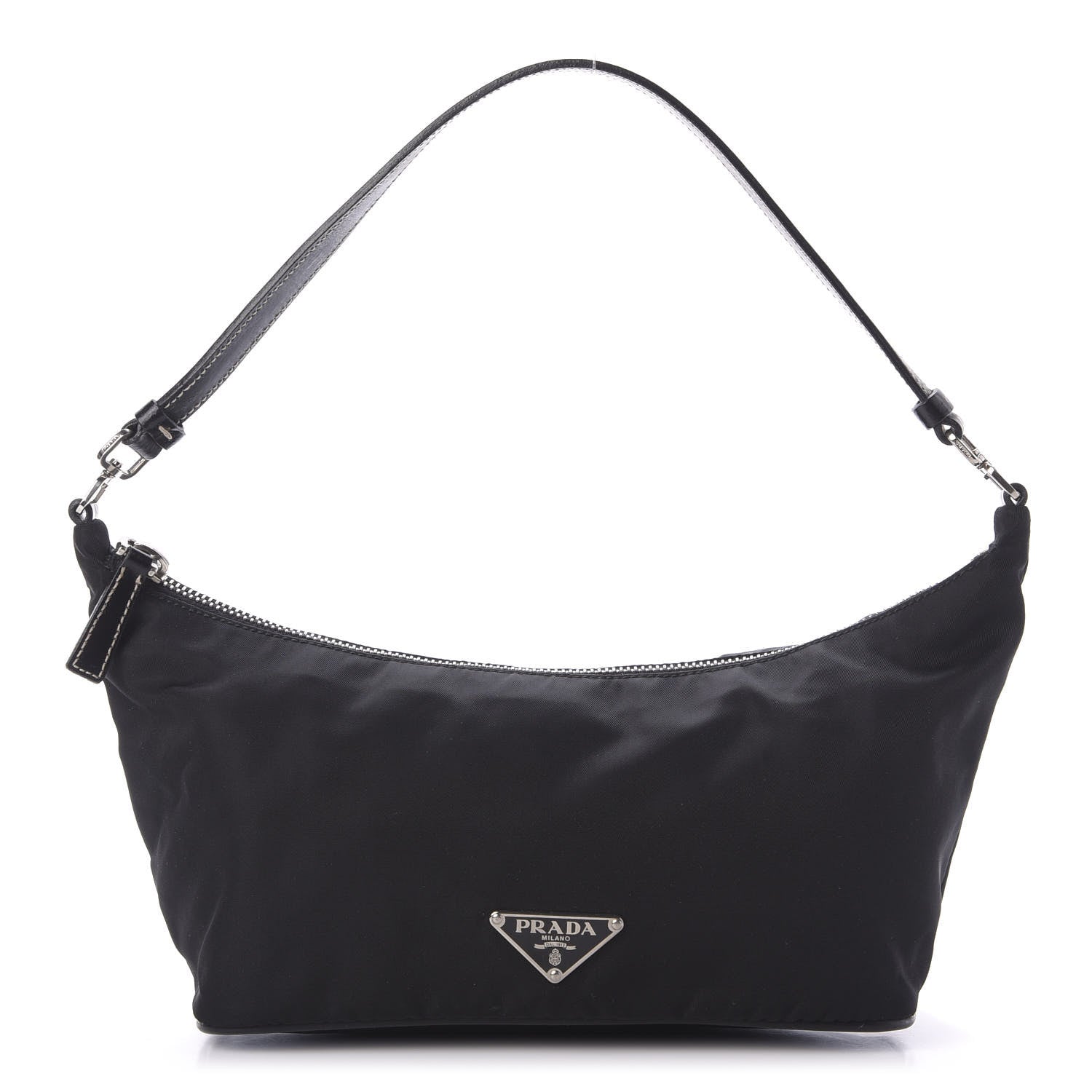 Prada Tessuto Nylon Pochette Bag Black 1 of 9