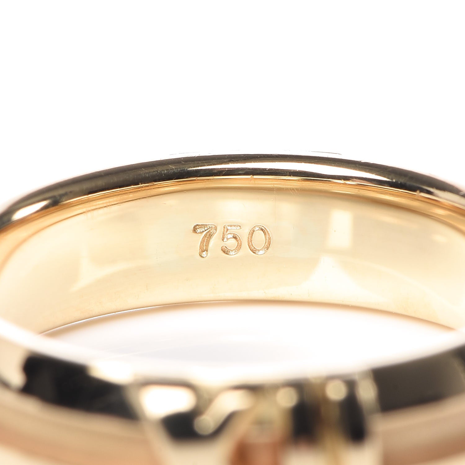 Tiffany 18K Yellow Gold Atlas Band Ring 49 4.75 5 of 5