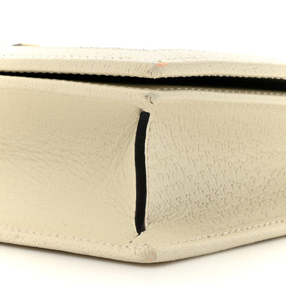 Gucci Textured Dollar Calfskin Mini Diana Chain Bag White 9 of 11