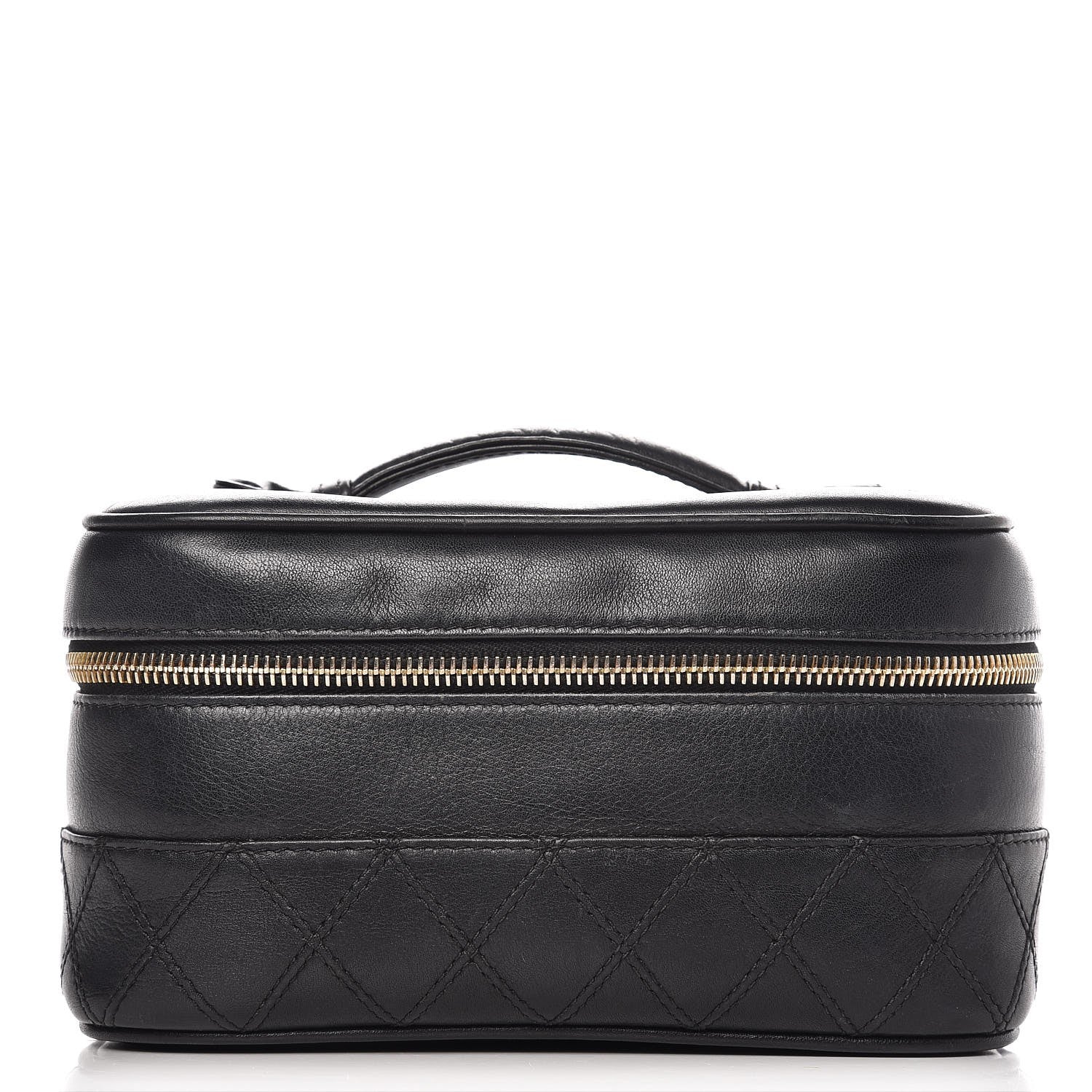 Chanel Lambskin Vanity Cosmetic Case Black 1 of 9