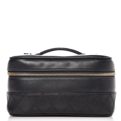 Chanel Lambskin Vanity Cosmetic Case Black 1 of 9