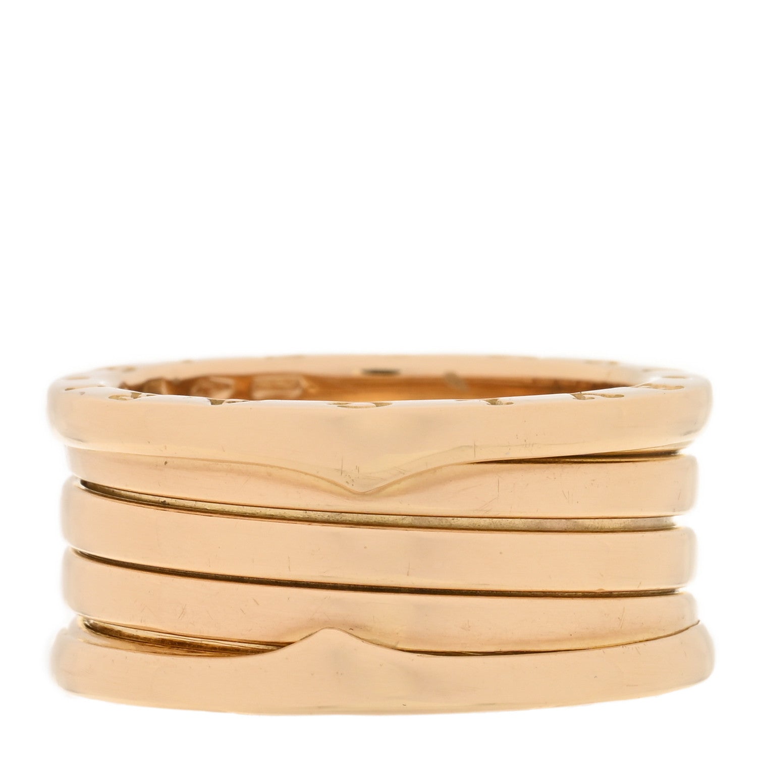 Bulgari 18K Yellow Gold B.Zero1 Four-Band Ring 56 7.5 1 of 5