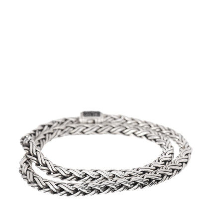 John Hardy Sterling Silver Black Sapphire Classic Chain Wrap Bracelet 3 of 4