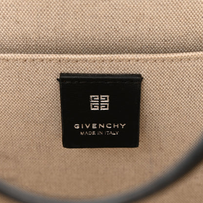 Givenchy Canvas Logo 4G Embossed Medium Tote Beige Black 6 of 19