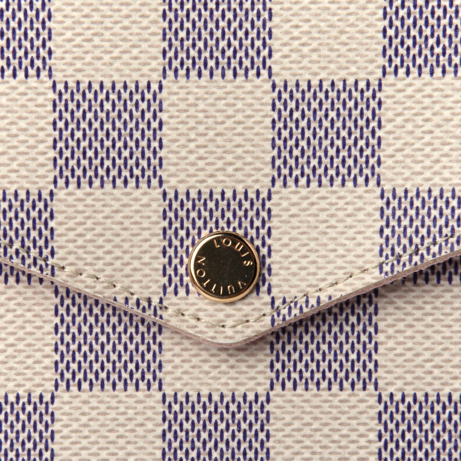 Louis Vuitton Damier Azur Pochette Felicie Chain Wallet Rose Ballerine 4 of 4
