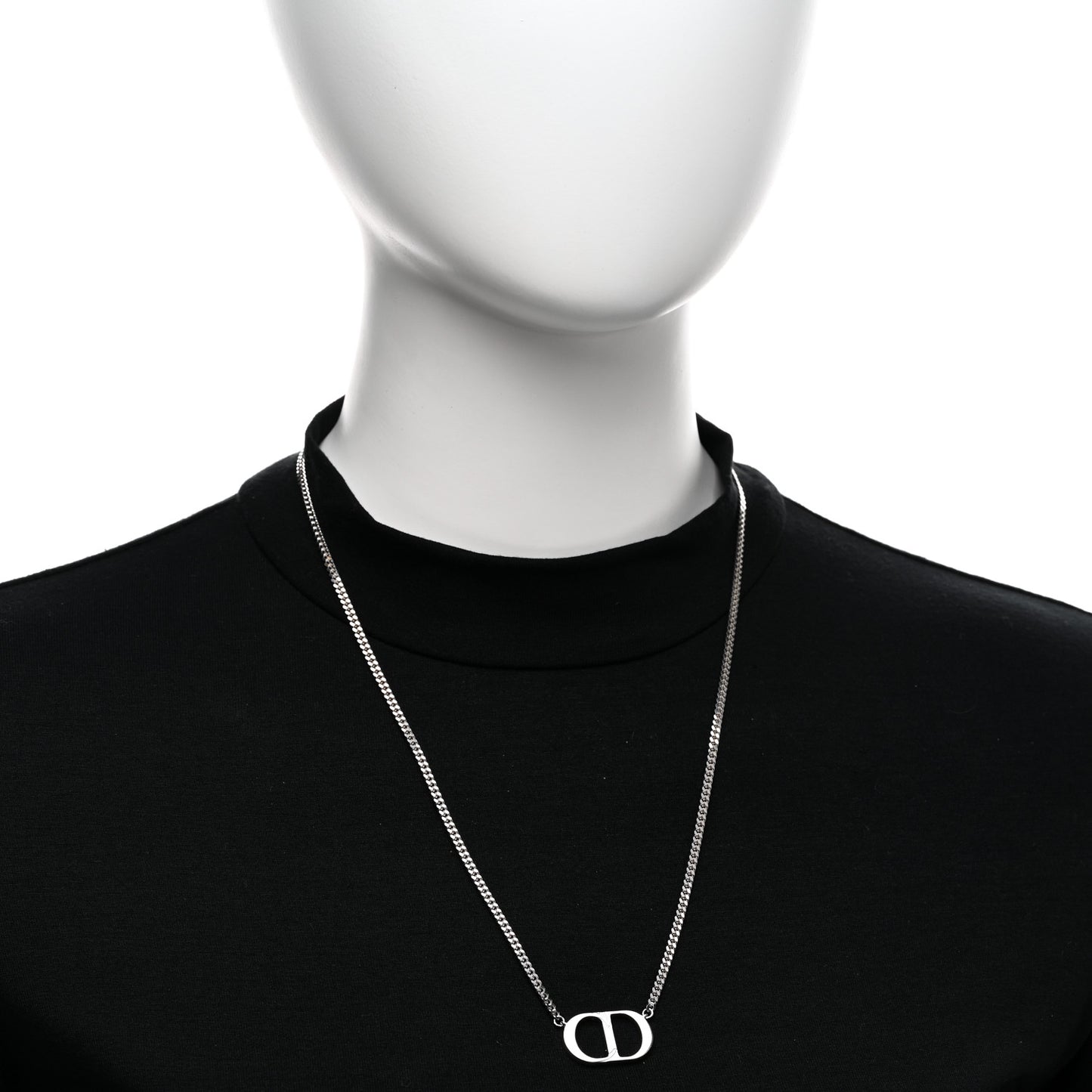 Sterling Silver CD Icon Pendant Necklace