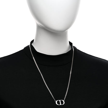Christian Dior Sterling Silver CD Icon Pendant Necklace 2 of 4