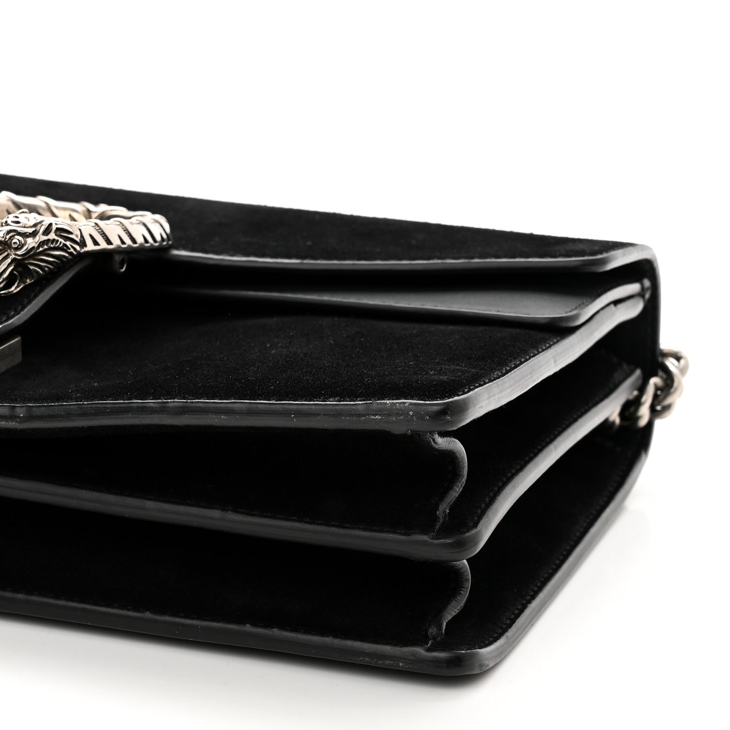 Suede Small Dionysus Shoulder Bag Black