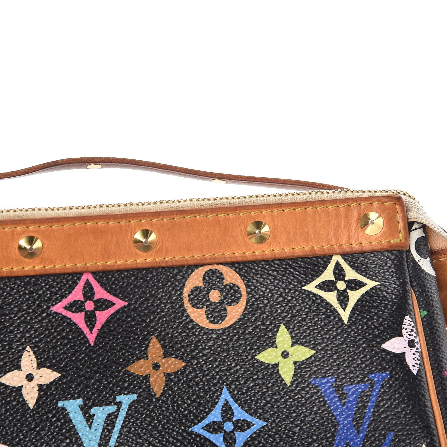 Louis Vuitton Monogram Multicolor Pochette Accessories Black 16 of 23