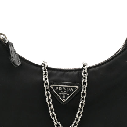 Prada Nylon Re-Edition 2005 Shoulder Bag Black 8 of 10
